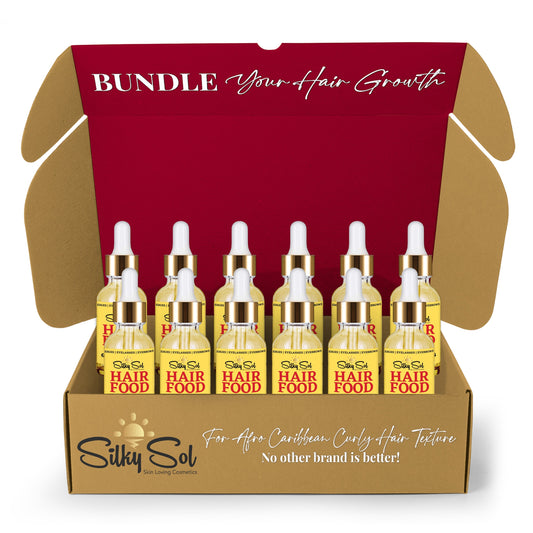Silky Sol's Hair Food Serum 12-Pack Whole Sale Case - 2oz. bottles