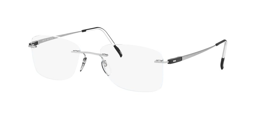 silhouette optical prescription eyewear racing collection 5502 eyeglasses glasses rimless titanium lightweight made in austria matte grey silver