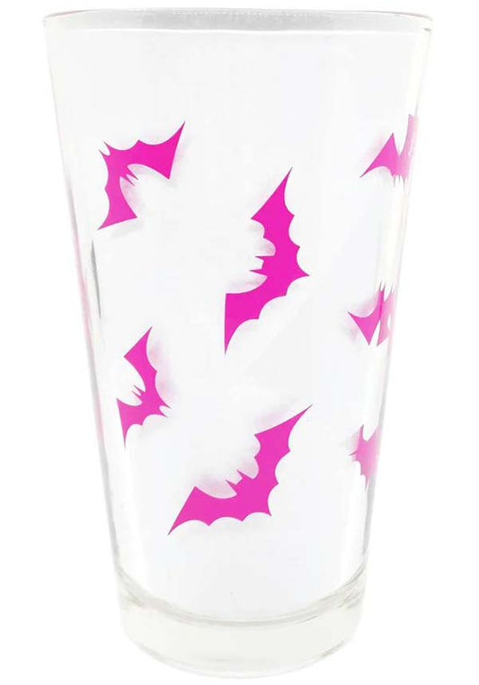 Luna Bats [Pink] | PINT GLASS